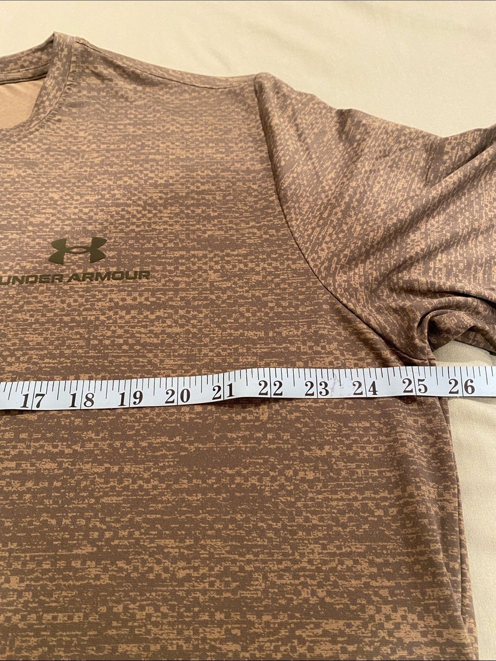 Under Armour Men’s Short Sleeve Performance Tee - Olive Green Heather - Picture 7 of 8